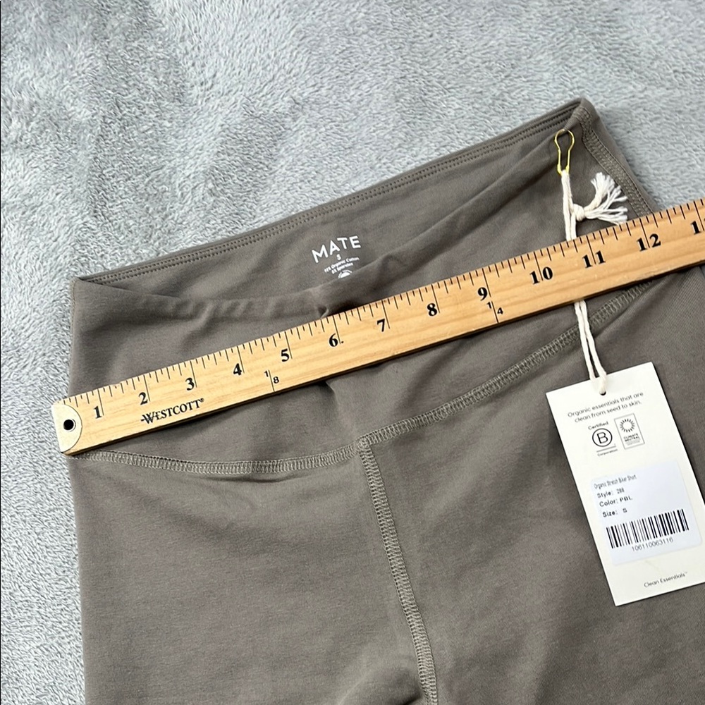 MATE the Label Women's Bike Shorts and Sports Bra Set in Taupe- read! - Picture 11 of 16